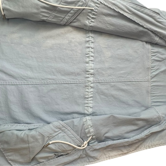 Tommy Hilfiger MidLength Blue Utility Jacket with Hood Small Petite ‘Tye-Dye’ - Picture 9 of 11